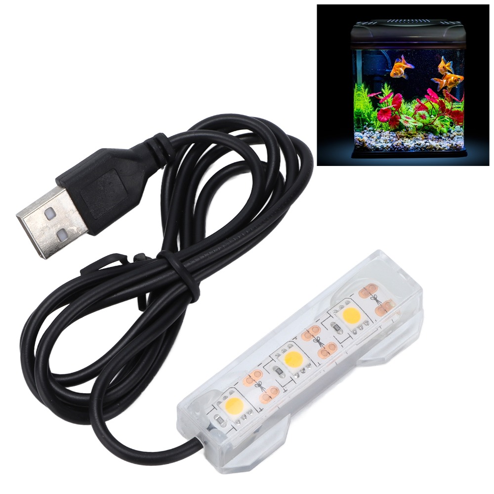 Marine Aquarium Lamp - Éclairage décoratif USB lumière d'aquarium multicolore