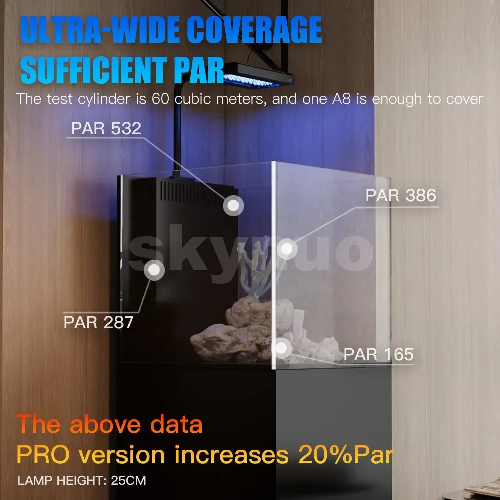 A8SE/A8PRO 2.0 génération 240W - Marine Aquarium App avis et prix